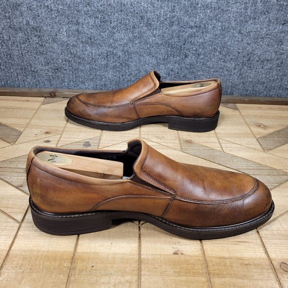 ECCO Mens Vitrus III Chestnut Slip On Loafers Driving Dress Shoes US 10 EUR 44 - Picture 7 of 11